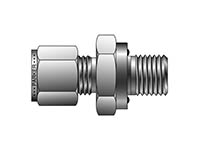 A-LOK Inch Tube Male Connector to O-Ring Straight Thread - M2SC